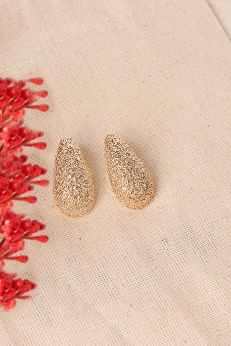 Heliophilia Silver Pendientes de Oro Dorados
